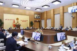Quang cảnh phiên họp chiều 18/4. (Ảnh: Doãn Tấn/TTXVN) 