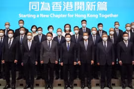 Các quan chức trong chính quyền mới của Hong Kong. (Nguồn: scmp.com) 