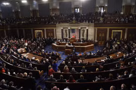 Toàn cảnh một phiên họp Quốc hội Mỹ tại Washington, DC. (Nguồn: AFP/TTXVN) 