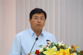 Bí thư Tỉnh ủy Cà Mau Nguyễn Tiến Hải. (Ảnh:Kim Há/TTXVN) 