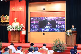 Chủ tịch nước Nguyễn Xuân Phúc phát biểu. (Ảnh: Thống Nhất/TTXVN) 