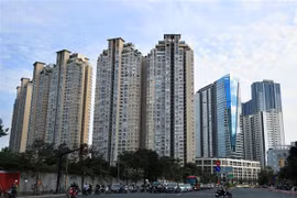 Khu chung cư trên đường Nguyễn Hữu Cảnh, quận Bình Thạnh, Thành phố Hồ Chí Minh. (Ảnh: Hồng Đạt/TTXVN)