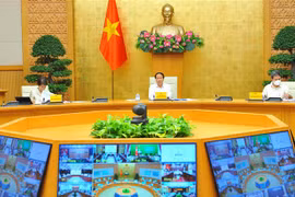 Phó Thủ tướng Lê Văn Thành phát biểu chỉ đạo hội nghị. (Ảnh: Minh Đức/TTXVN) 