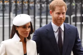 Hoàng tử Harry và vợ Meghan Markle tới một sự kiện ở London, Anh ngày 12/3/2018. (Nguồn: AFP/TTXVN) 
