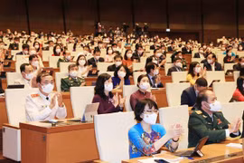 Nội dung buổi làm việc hôm nay sẽ được phát thanh và truyền hình trực tiếp để cử tri và nhân dân theo dõi. (Ảnh: Trọng Đức/TTXVN) 
