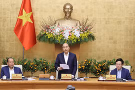 Hình ảnh Thủ tướng chủ trì phiên họp Chính phủ thường kỳ tháng 1