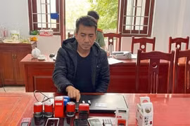 Đối tượng Trần Như Trung trong đường dây mua bán hóa đơn. (Nguồn: Công an cung cấp)