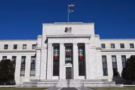 Trụ sở Ngân hàng Dự trữ liên bang Mỹ (Fed) tại Washington DC. (Ảnh: AFP/TTXVN) 