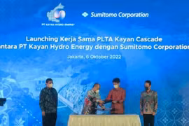 ​Dự án Kayan Cascade sẽ bao gồm việc xây dựng 5 con đập dọc theo sông Kayan với tổng công suất phát điện là 9GW, khi hoàn thành, nhà máy thủy điện này sẽ lớn nhất khu vực Đông Nam Á.(Nguồn: antaranews.com) 