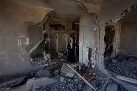 Ngôi nhà của người dân Palestine bị phá hủy tại Nablus, Bờ Tây, ngày 22/6/2023. (Ảnh: THX/TTXVN)