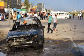 Hiện trường một vụ tấn công tại Iraq. (Ảnh: AFP/TTXVN) 