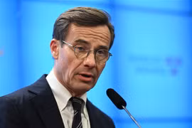 Thủ tướng Thụy Điển Ulf Kristersson. (Ảnh: AFP/TTXVN)