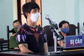 Bị cáo Phan Văn Tâm tại phiên tòa xét xử. (Ảnh: Công Thử/TTXVN) 