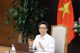 Phó Thủ tướng Chính phủ Vũ Đức Đam, Trưởng Ban Chỉ đạo Quốc gia phòng, chống dịch COVID-19, phát biểu. (Ảnh: Phạm Kiên/TTXVN) 