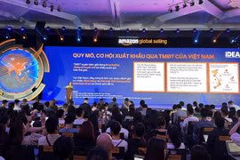 Hội nghị Thương mại Điện tử xuyên biên giới “Tinh hoa Châu Á, Bứt phá toàn cầu.” (Ảnh: Đức Duy/Vietnam+)