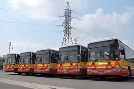 Tuyến buýt số 26 của Transerco đã được thay thế toàn bộ phương tiện mới, hiện đại. (Ảnh: Transerco cung cấp)