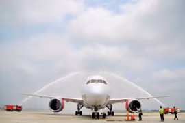 Hãng hàng không Kenya Airways khai thác đường bay đến Việt Nam. (Ảnh: Võ Phương/Vietnam+)