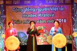 Người Việt tại Séc đón Tết Mậu Tuất. (Ảnh: Trần Quang Vinh/Vietnam+)