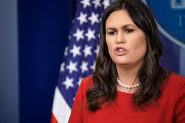 Phát ngôn viên Nhà Trắng Sarah Sanders. (Nguồn: AFP/TTXVN)