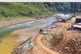 Nhà máy thủy điện Thái An xây dựng trên sông Miện, tỉnh Hà Giang. (Ảnh: Hùng Võ/Vietnam+)