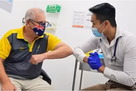 Thủ tướng Australia Scott Morrison (trái). (Nguồn: AFP)