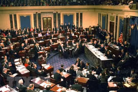 Toàn cảnh một phiên họp Thượng viện Mỹ ở Washington, DC. (Ảnh: AFP/TTXVN) 