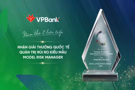 VPBank vừa trở thành đại diện duy nhất của Việt Nam nhận giải thưởng quốc tế về quản trị rủi ro nhờ chuyển đổi số. (Ảnh: Vietnam+)