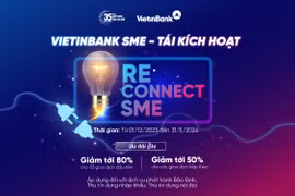 VietinBank ưu đãi phí cho doanh nghiệp vừa và nhỏ tái sử dụng dịch vụ (Ảnh: PV/Vietnam+)
