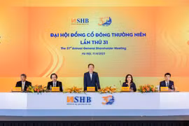 Đại hội cổ đông thường niên SHB năm 2023. (Ảnh: Vietnam+)
