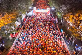 Giải Marathon Quốc tế Thành phố Hồ Chí Minh mùa thứ 6 tham dự 1.500 vận động viên tham gia. (Ảnh: PV/Vietnam+)