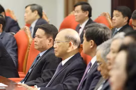 Các đồng chí Uỷ viên Trung ương dự hội nghị. (Ảnh: Phương Hoa/TTXVN)