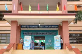 Bệnh viện Dã chiến Ngô Quyền tại huyện Dầu Tiếng, tỉnh Bình Dương. (Ảnh: TTXVN)