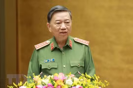 Bộ trưởng Bộ Công an Tô Lâm. (Ảnh: Phương Hoa/TTXVN)