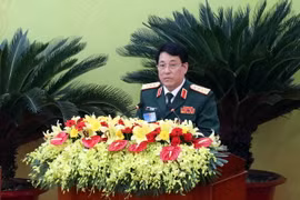 Đại tướng Lương Cường, Bí thư Trung ương Đảng, Chủ nhiệm Tổng cục Chính trị Quân đội Nhân dân Việt Nam. (Ảnh: Công Thử/TTXVN)