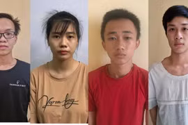 Bốn bị can tại cơ quan điều tra. (Nguồn: thanhnien)