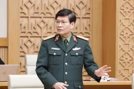 Thiếu tướng Nguyễn Xuân Kiên, Cục trưởng Cục Quân y phát biểu. (Ảnh: Doãn Tấn/TTXVN)