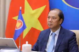Thứ trưởng Bộ Ngoại giao Nguyễn Quốc Dũng, Trưởng SOM ASEAN Việt Nam dự. (Ảnh: Nguyễn Điệp/TTXVN)
