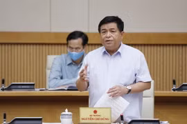 Bộ trưởng Bộ Kế hoạch và Đầu tư Nguyễn Chí Dũng. (Ảnh: Dương Giang/TTXVN)