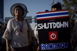 Người biểu tình mất 10 triệu baht/ngày cho chiến dịch biểu tình. (Nguồn: AFP)