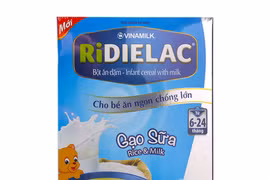 Bột ăn dặm Ridielac Alpha Sữa – Ngũ Cốc