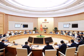 Phiên họp Chính phủ chuyên đề về xây dựng pháp luật tháng 2/2023. (Ảnh: Dương Giang/TTXVN)