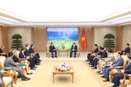 Thủ tướng Phạm Minh Chính tiếp Bộ trưởng Ngoại giao Hoa Kỳ Antony Blinken. (Ảnh: Dương Giang/TTXVN)