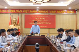 Ông Mai Văn Chính, Ủy viên Trung ương Đảng, Phó Trưởng ban Thường trực Ban Tổ chức Trung ương phát biểu kết luận tại hội nghị. (Nguồn: Xây dựng Đảng)