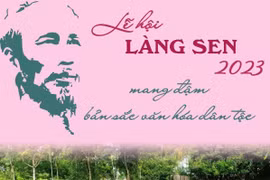 Lễ hội Làng Sen mang đậm bản sắc văn hóa dân tộc.