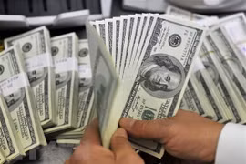 Kiểm đếm đồng USD. (Ảnh: AFP/TTXVN)