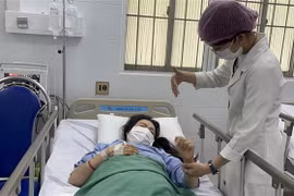 Sản phụ N.T.H.T. đã ổn định sức khỏe sau cấp cứu. (Ảnh: TTXVN phát)