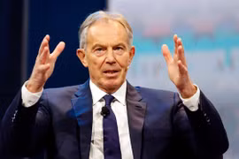 Ông Tony Blair, cựu Thủ tướng Vương quốc Anh và Bắc Ireland, Chủ tịch Viện Tony Blair vì sự thay đổi toàn cầu. (Nguồn: AFP)