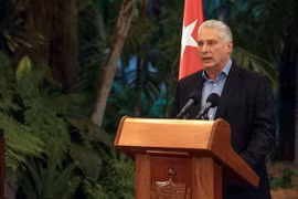 Chủ tịch Cuba Miguel Diaz-Canel. (Ảnh: AFP/TTXVN)