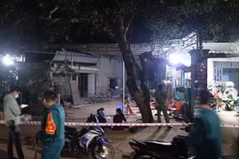 Hiện trường vụ án. (Ảnh: Đậu Tất Thành/TTXVN)