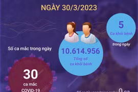 Cập nhật tình hình dịch COVID-19 tại Việt Nam ngày 30/3.